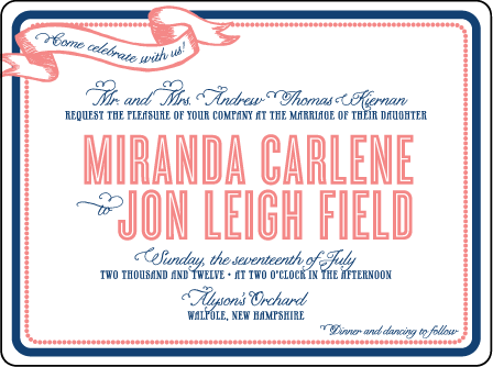 Popular Country Letterpress Invitation Design Medium