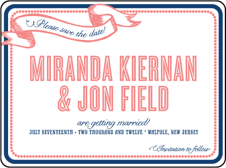 Popular Country Letterpress Save The Date Design Medium