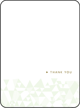 Popular Quilt Letterpress Thank You Card Flat Design Medium