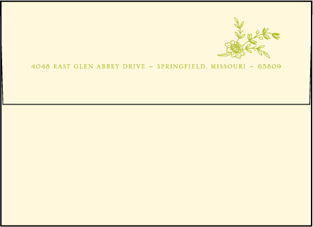 Printemps Letterpress Envelope Design Medium