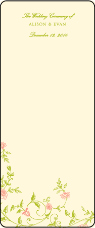 Printemps Letterpress Program Tea Design Medium