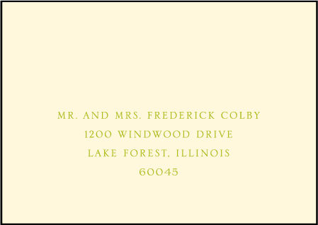 Printemps Letterpress Reply Envelope Design Medium
