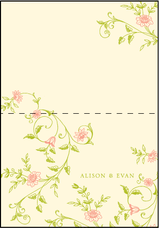 Printemps Letterpress Thank You Card Fold Design Medium