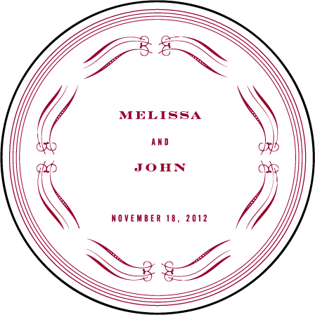 Promenade Letterpress Coaster Design Medium