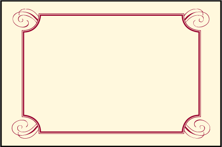 Promenade Letterpress Placecard Flat Design Medium