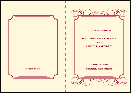 Promenade Letterpress Program Design Medium