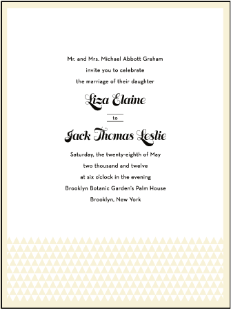 Pyramid Letterpress Invitation Design Medium