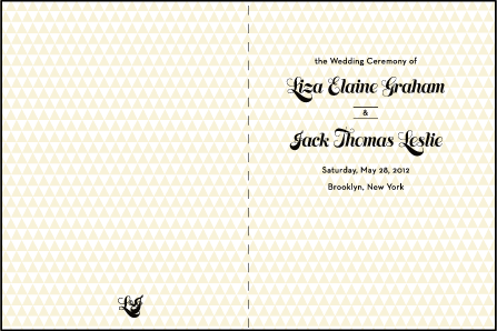Pyramid Letterpress Program Design Medium