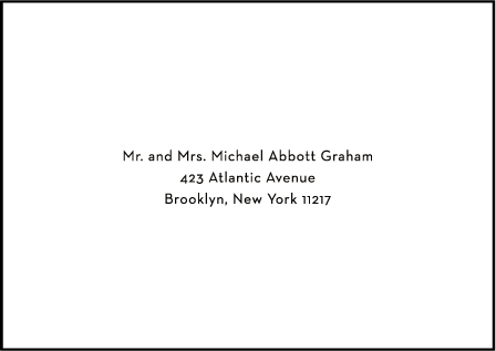 Pyramid Letterpress Reply Envelope Design Medium