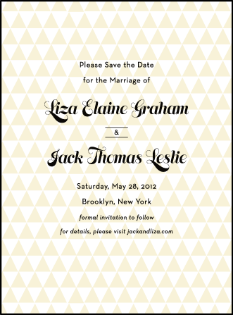 Pyramid Letterpress Save The Date Design Medium
