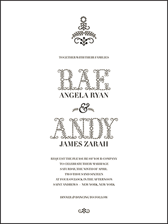 Rae Letterpress Invitation Design Medium