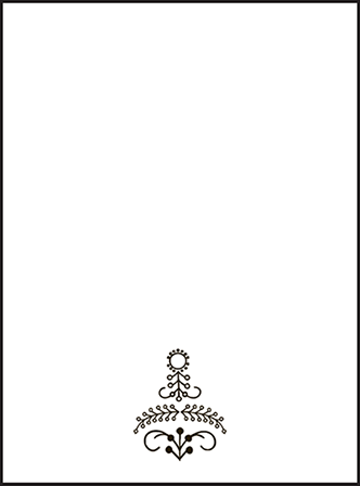 Rae Letterpress Placecard Flat Design Medium