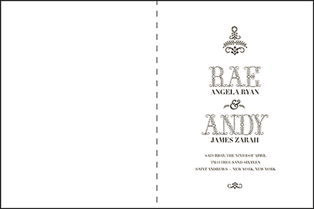 Rae Letterpress Program Design Medium
