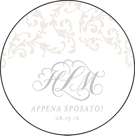 Ravenna Letterpress Coaster Design Medium
