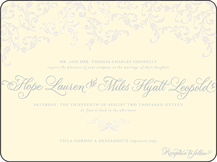 Ravenna Letterpress Invitation Design Medium