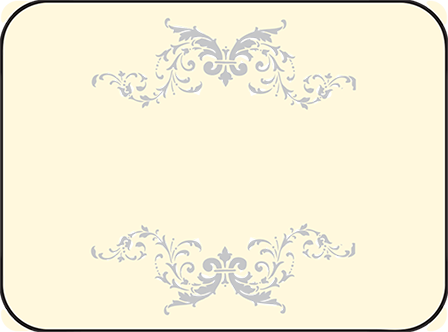 Ravenna Letterpress Placecard Flat Design Medium