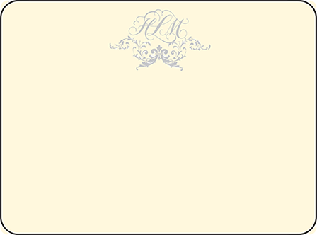 Ravenna Letterpress Thank You Card Flat Design Medium