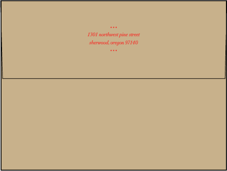 Refined Newport Letterpress Envelope Design Medium