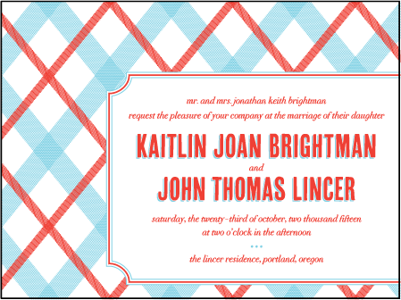 Refined Newport Letterpress Invitation Design Medium