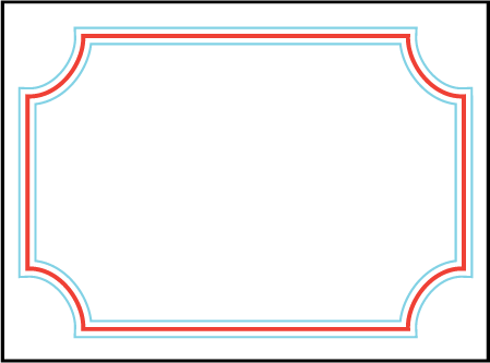 Refined Newport Letterpress Placecard Flat Design Medium