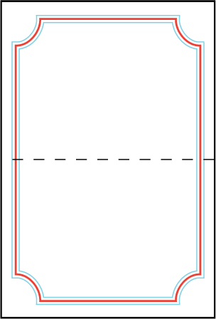 Refined Newport Letterpress Placecard Fold Design Medium