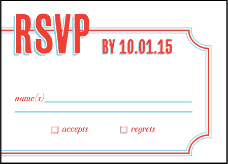 Refined Newport Letterpress Reply Design Medium