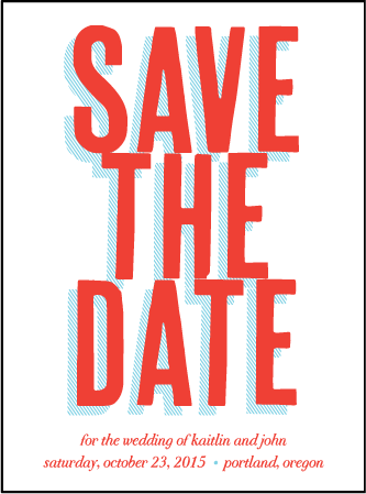 Refined Newport Letterpress Save The Date Design Medium