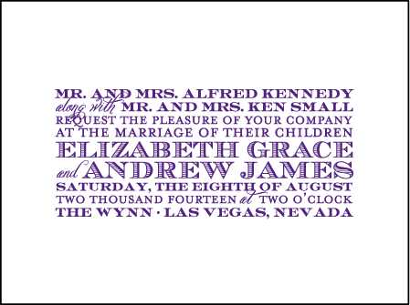 Refined Study Letterpress Invitation Design Medium