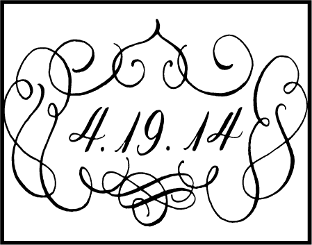 Revival Calligraphy Letterpress Stamp Design Medium