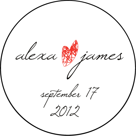 Ribbon Heart Letterpress Coaster Design Medium