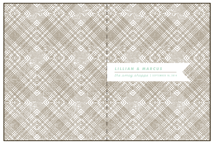Ribbon Letterpress Program Design Medium