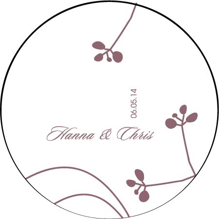 Rolling Hills Letterpress Coaster Design Medium