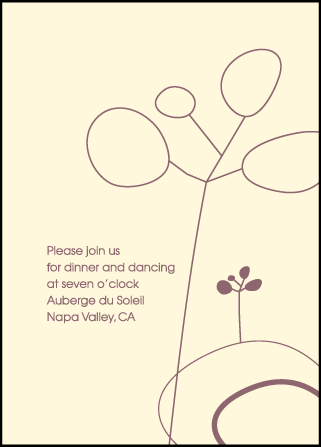 Rolling Hills Letterpress Reception Design Medium