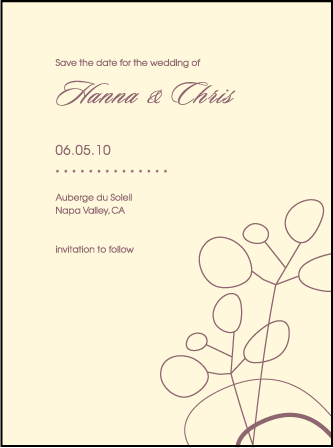 Rolling Hills Letterpress Save The Date Design Medium