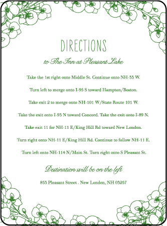 Romantic Floral Letterpress Direction Design Medium