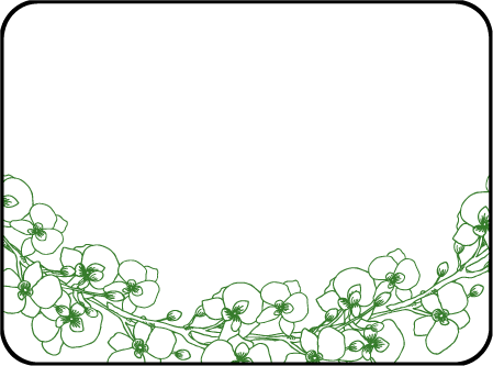 Romantic Floral Letterpress Placecard Flat Design Medium