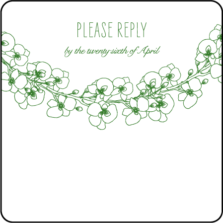 Romantic Floral Letterpress Reply Design Medium