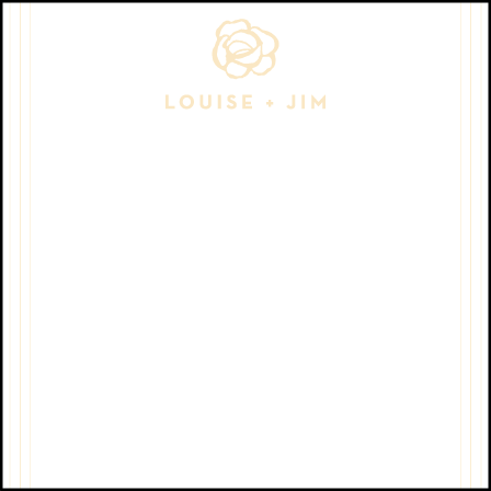 Rose Letterpress Thank You Card Flat Design Medium