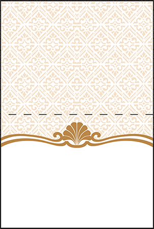 Rosecliff Letterpress Placecard Fold Design Medium
