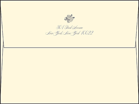 Roslyn Frame Letterpress Envelope Design Medium