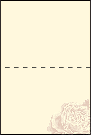 Roslyn Frame Letterpress Placecard Fold Design Medium