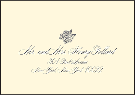 Roslyn Frame Letterpress Reply Envelope Design Medium