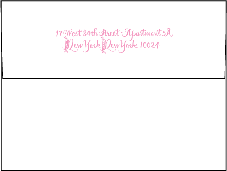 Royal Calligraphy Letterpress Envelope Design Medium
