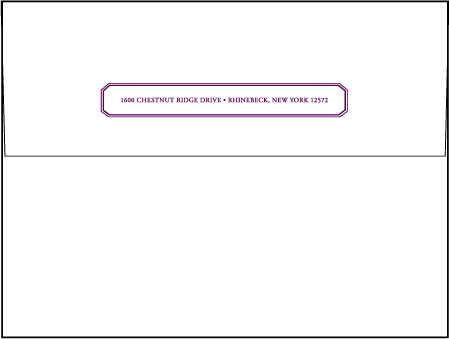 Royal Frame Letterpress Envelope Design Medium