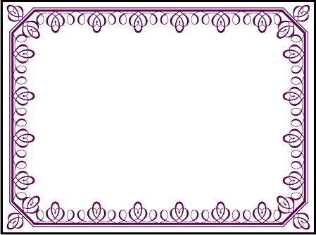 Royal Frame Letterpress Placecard Flat Design Medium