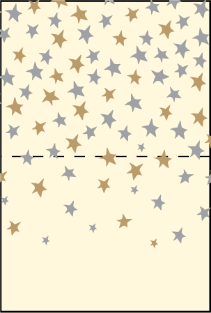 Royal Night Letterpress Placecard Fold Design Medium