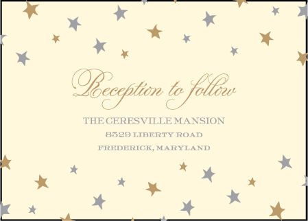 Royal Night Letterpress Reception Design Medium