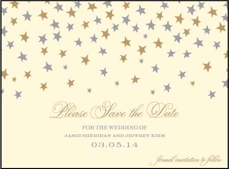 Royal Night Letterpress Save The Date Design Medium