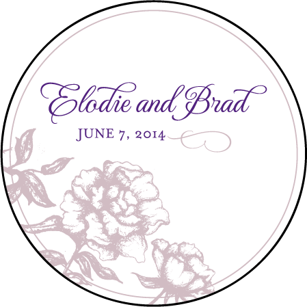Royal Peony Letterpress Coaster Design Medium