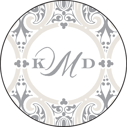 Royal Valance Letterpress Coaster Design Medium
